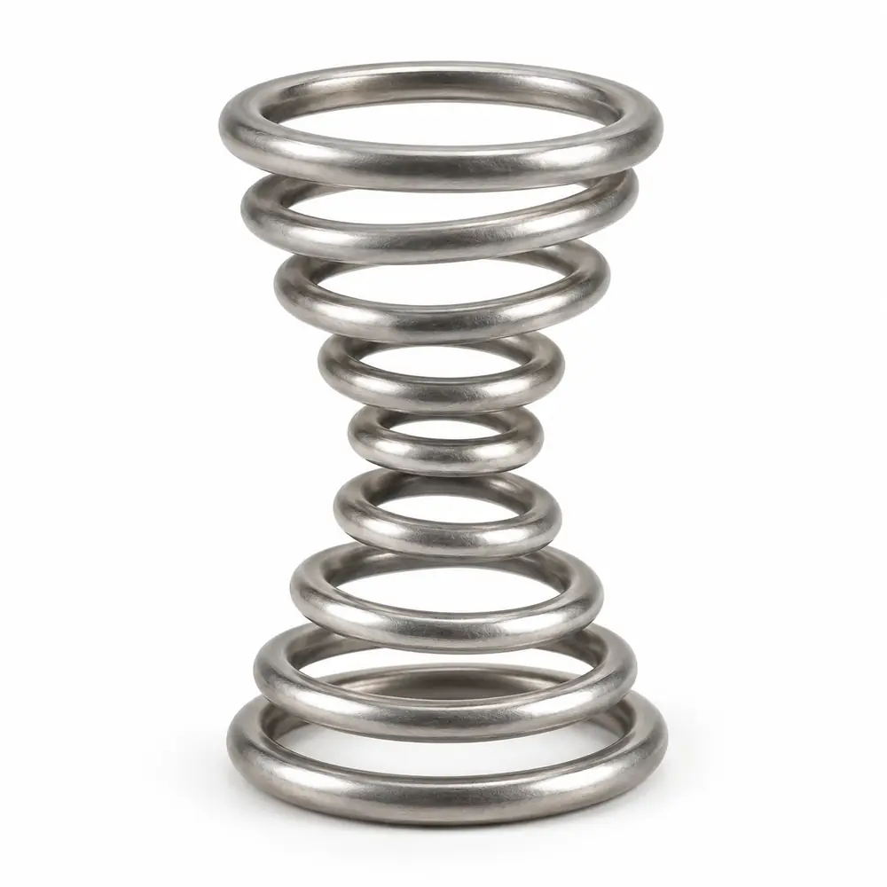 Hourglass / Concave Compression Springs — structure illustration