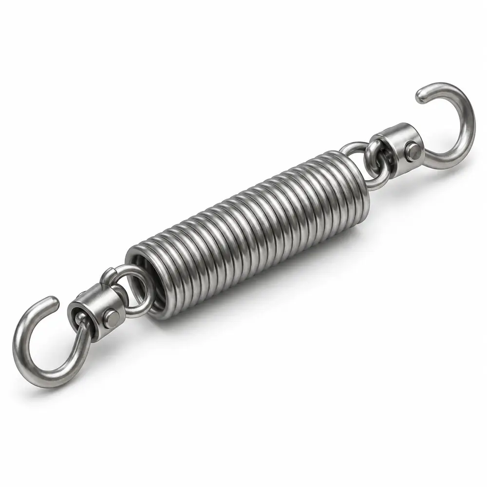 Swivel / Pivoting-Hook Extension Springs — structure illustration