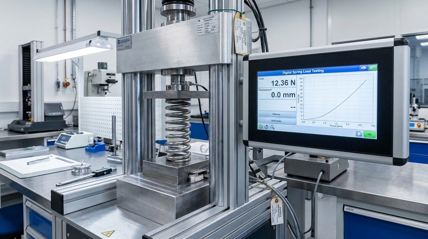 Spring load testing and quality inspection